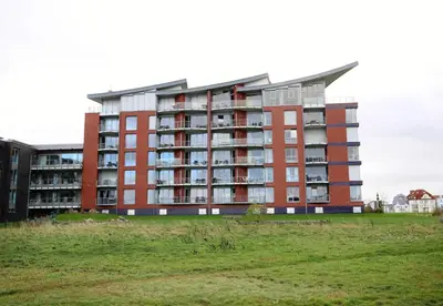 Das Gebäude in dem sich die Ferienwohnung befindet