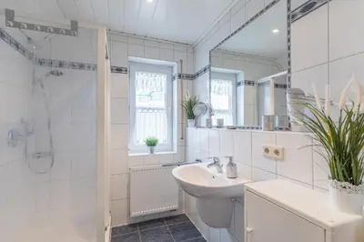 Ein Badezimmer in der Unterkunft Haus Seewind Wohnung 2