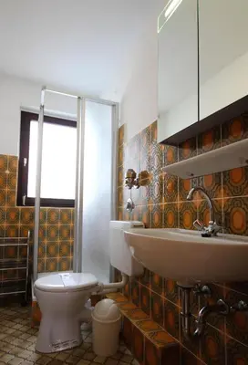 Ein Badezimmer in der Unterkunft Haus Seehund Wohnung 13