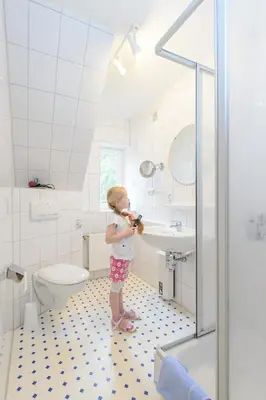 Ein Badezimmer in der Unterkunft Ferienwohnung Kiebitz I