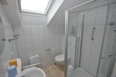 Ein Badezimmer in der Unterkunft Ferienhaus Strandperle