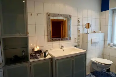 Ein Badezimmer in der Unterkunft Ferienhaus Ryokan