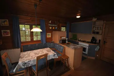 Küche/Küchenzeile in der Unterkunft Ferienhaus Buddelschiff