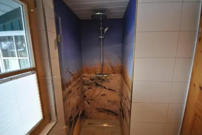 Ein Badezimmer in der Unterkunft Ferienhaus Seeadler