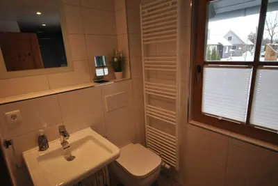 Ein Badezimmer in der Unterkunft Ferienhaus Seeadler