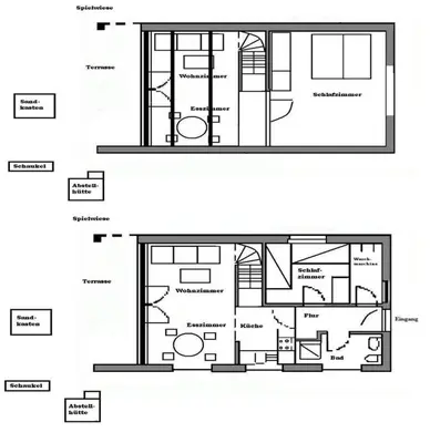 Grundriss der Unterkunft Ferienhaus Sonnentau