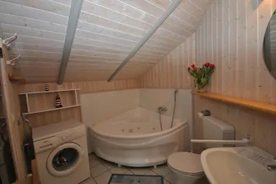 Ein Badezimmer in der Unterkunft Ferienhaus Korsör