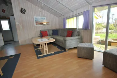 Ein Sitzbereich in der Unterkunft Ferienhaus Korsör