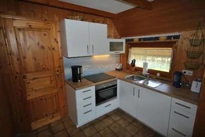 Küche/Küchenzeile in der Unterkunft Ferienhaus Sturmtaucher