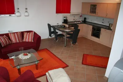 Küche/Küchenzeile in der Unterkunft Ferienwohnung Korte