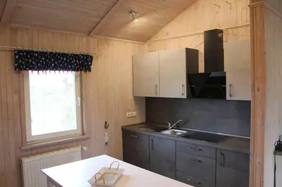 Küche/Küchenzeile in der Unterkunft Ferienhaus Nordseebrise