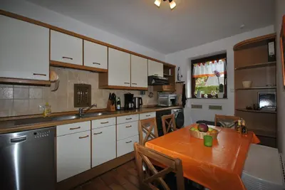Küche/Küchenzeile in der Unterkunft Ferienhaus Medemsonne