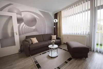 Ein Sitzbereich in der Unterkunft Haus Frauenpreiss Whg. 104