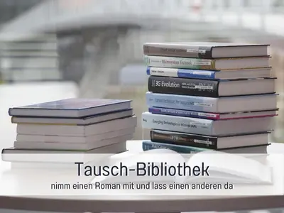 Die Bibliothek in der Ferienwohnung