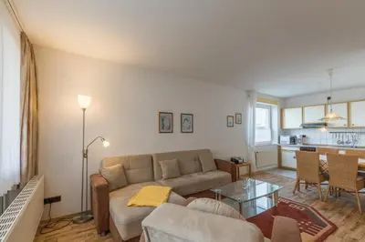 Küche/Küchenzeile in der Unterkunft Residenz Meeresbrandung Wohnung 42