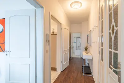 Küche/Küchenzeile in der Unterkunft Am Seedeich 7, Wohnung 4