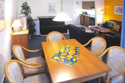 Ein Sitzbereich in der Unterkunft Apartment in Cuxhaven with a shared sauna