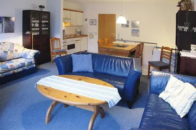 Küche/Küchenzeile in der Unterkunft Apartment in Cuxhaven with a shared sauna