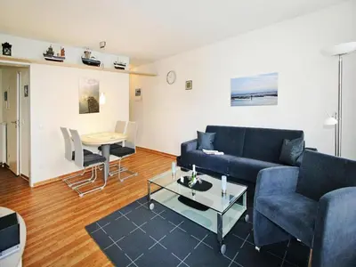 Ein Sitzbereich in der Unterkunft Appartement in Cuxhaven