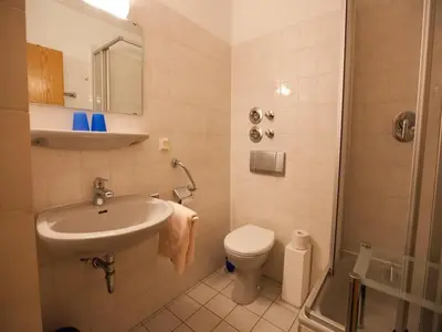 Ein Badezimmer in der Unterkunft Apartment in Cuxhaven