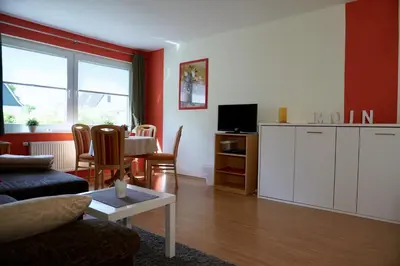 TV/Unterhaltungsangebot in der Unterkunft Ferienwohnung Wattfischer