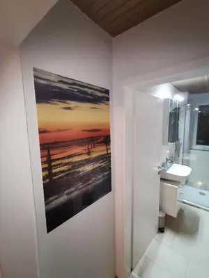 Ein Badezimmer in der Unterkunft Ferienwohnung Prange Cuxhaven