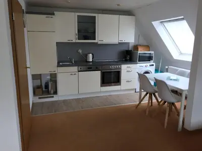 Küche/Küchenzeile in der Unterkunft Ferienwohnung mit Whirlpool
