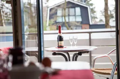 Getränke in der Unterkunft Dünenglück, Ferienwohnung 13