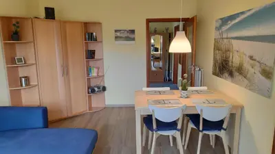 Die Bibliothek in der Ferienwohnung