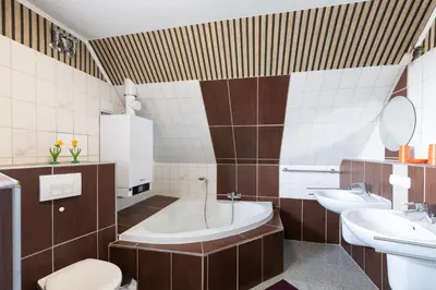 Ein Badezimmer in der Unterkunft Rugenbargsweg 65
