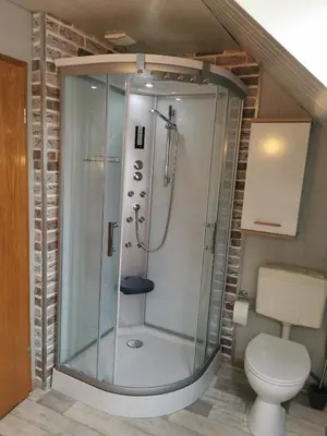 Ein Badezimmer in der Unterkunft Ferienwohnung Sietland