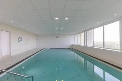 Der Swimmingpool an oder in der Nähe von Am Sahlenburger Strand Wohnung 8