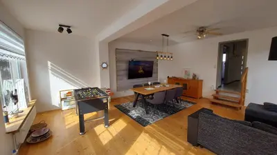 TV/Unterhaltungsangebot in der Unterkunft Ferienhaus Am Oland