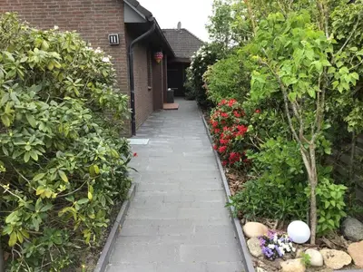 Ein Garten an der Unterkunft Ferienwohnung Ankerplatz