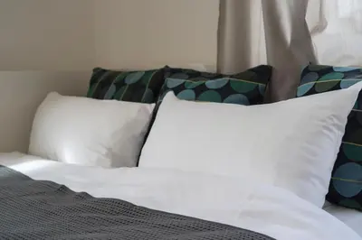Ein Bett oder Betten in einem Zimmer der Unterkunft Frauenpreiss Whg. 54