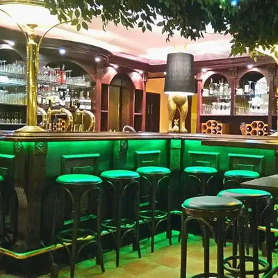 Lounge oder Bar in der Unterkunft Hotel am Hasengarten