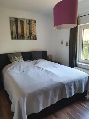 Ein Bett oder Betten in einem Zimmer der Unterkunft Olle Kolle