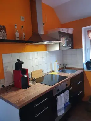 Küche/Küchenzeile in der Unterkunft Olle Kolle