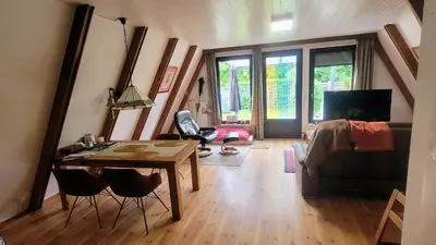 Ein Sitzbereich in der Unterkunft Nordseedeich