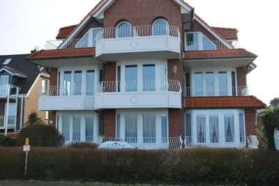 Das Gebäude in dem sich die Ferienwohnung befindet