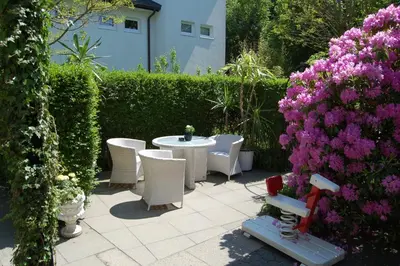Ein Garten an der Unterkunft Ferienanlage Duhnen