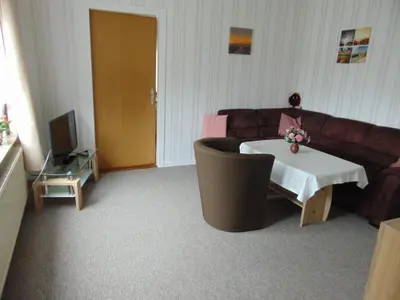 TV/Unterhaltungsangebot in der Unterkunft Ferienwohnung Ehrich nahe Otterndorf