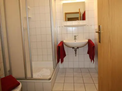 Ein Badezimmer in der Unterkunft Residenz Albatros Cuxhaven 1
