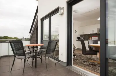 Ein Balkon oder eine Terrasse in der Unterkunft Nordico 10