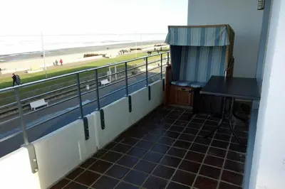 Ein Balkon oder eine Terrasse in der Unterkunft Fewo 17 Nautilus