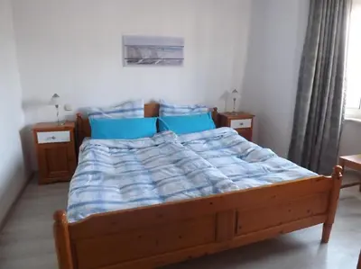 Ein Bett oder Betten in einem Zimmer der Unterkunft Nordsee 01