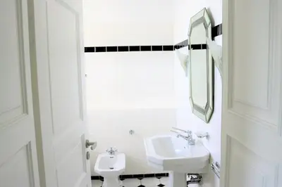 Ein Badezimmer in der Unterkunft Nordsee 04