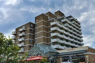 Das Gebäude in dem sich die Ferienwohnung befindet