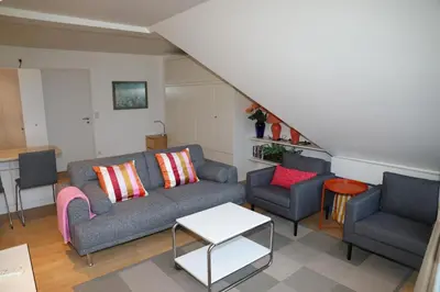 Ein Sitzbereich in der Unterkunft Residenz 24