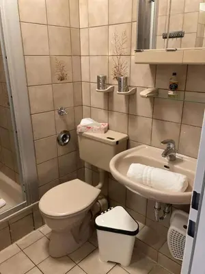 Ein Badezimmer in der Unterkunft Vogelsand 348